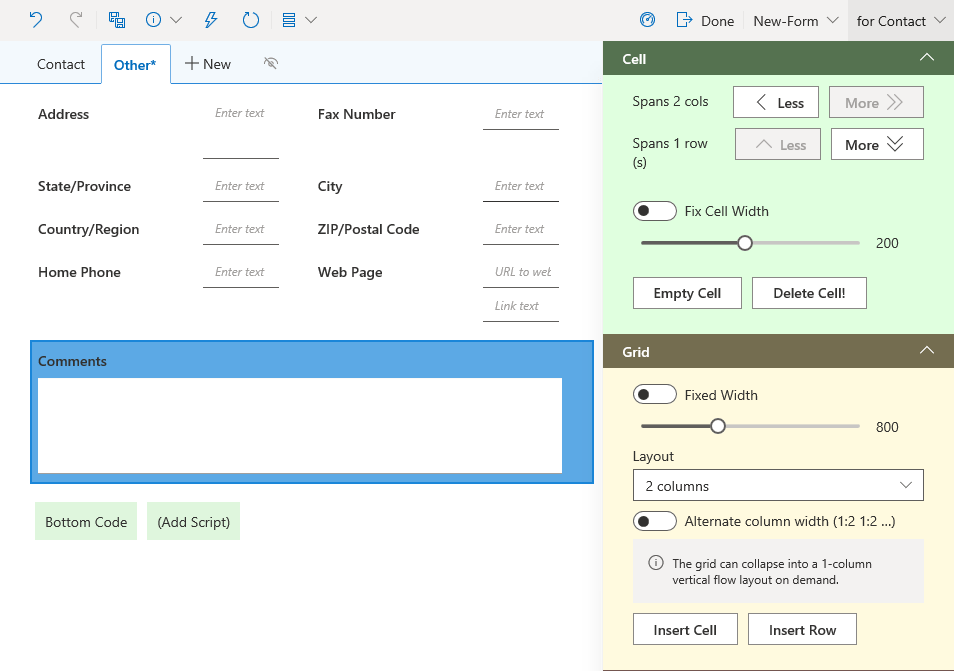 Vergelijking tussen Nintex Shareflex formulier velden editor