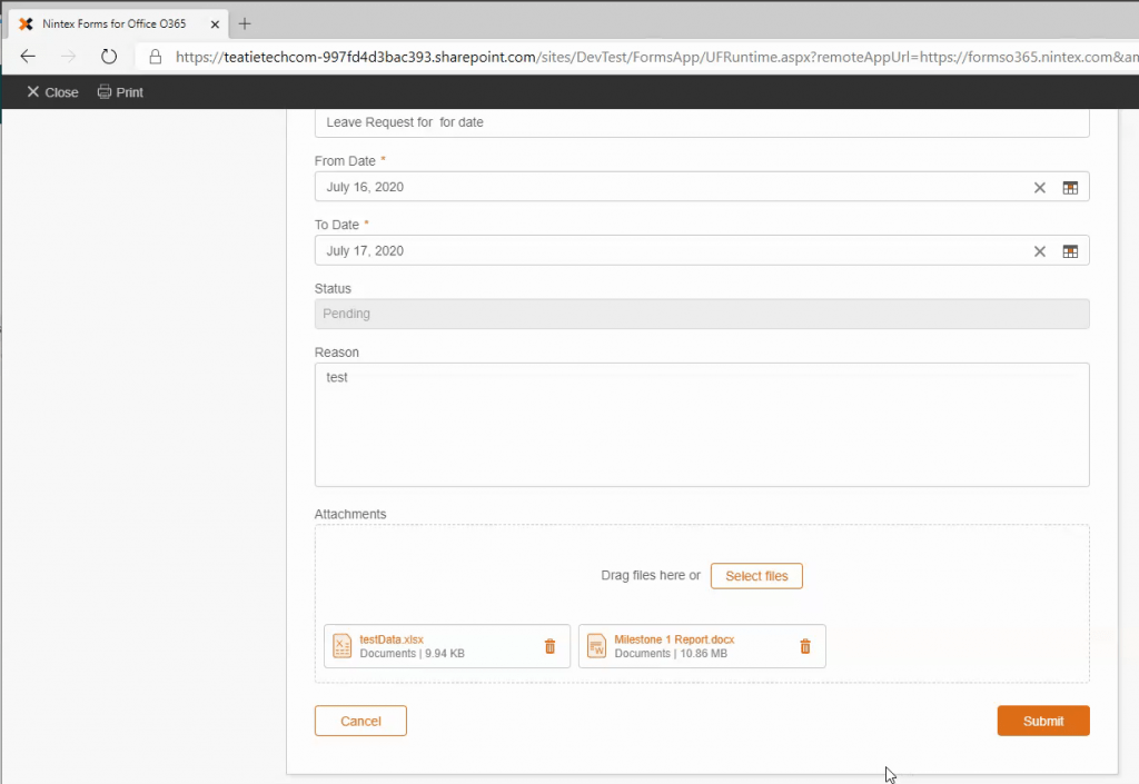 Vergelijking tussen Nintex Shareflex - nintex attachments