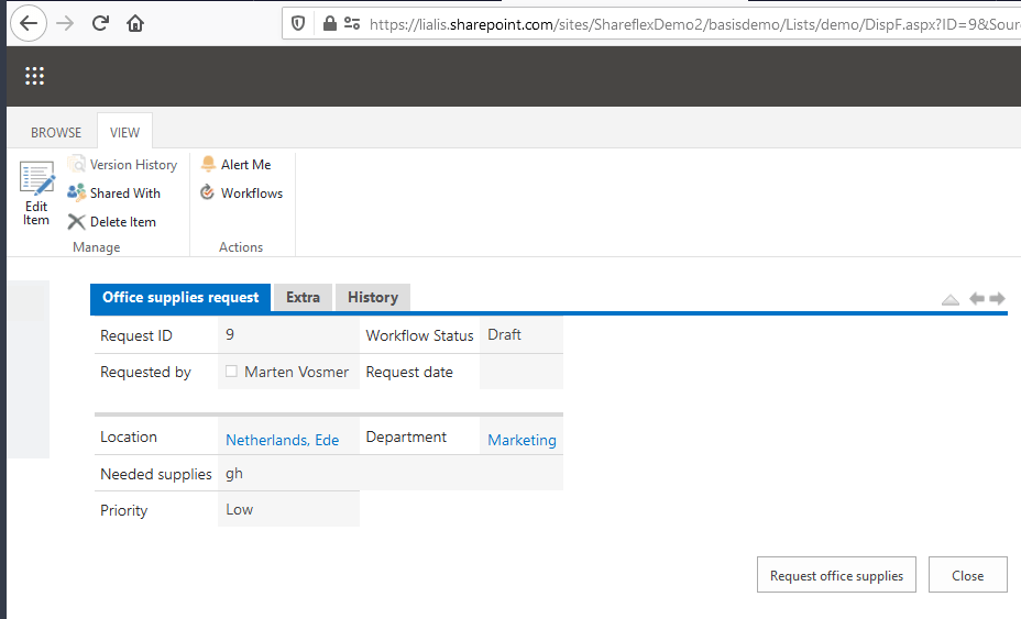 Vergelijking tussen Nintex Shareflex workflow starten