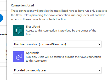 Out-of-the-box Microsoft DMS flow permissions