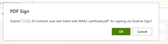 One confirmation, then the server does the rest.